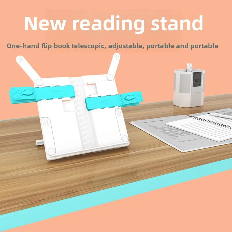 حامل قراءة بلوري، رف كتب قابل للطي، حامل قراءة محمول، حامل كتب سطح المكتب
