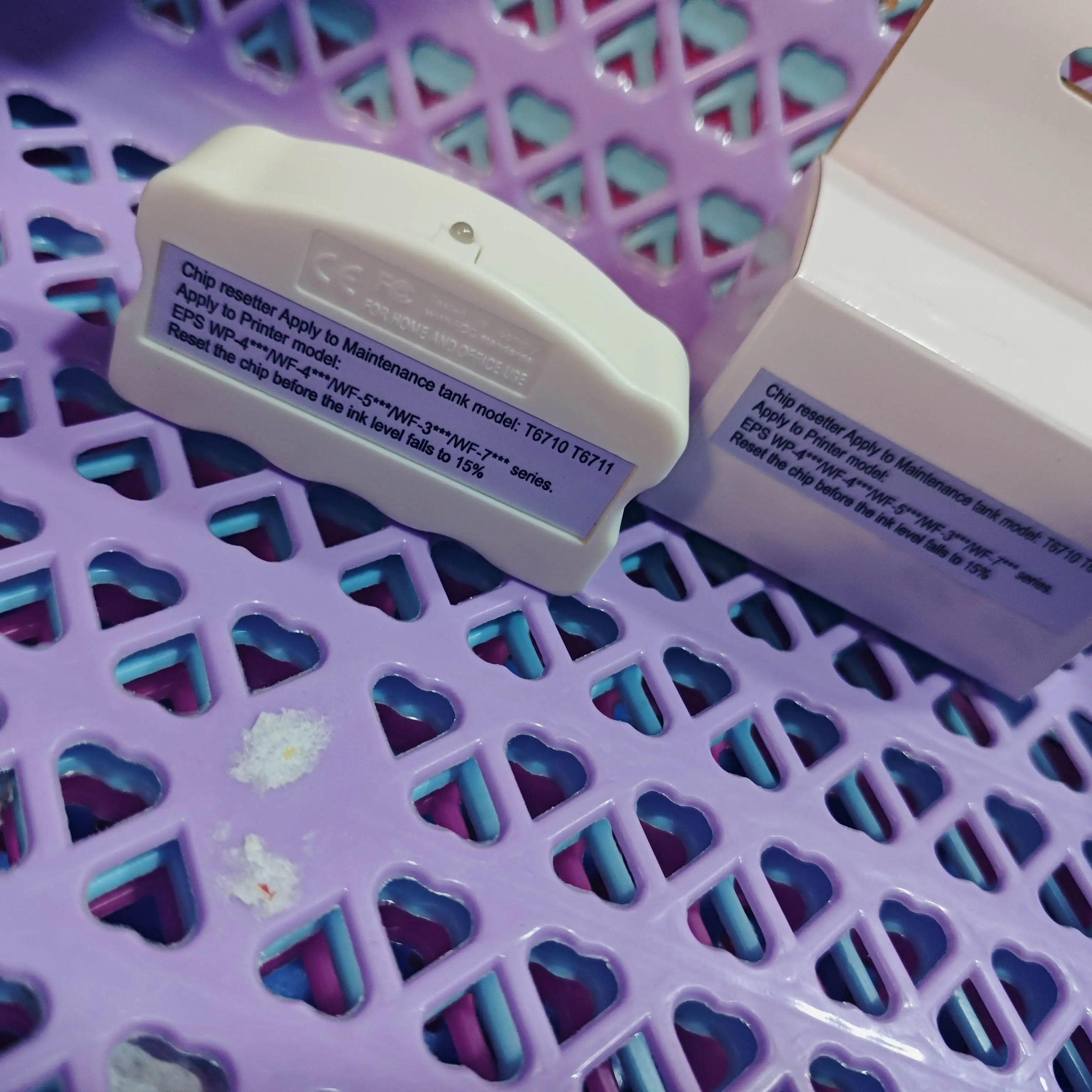 

T6710 T6711 Maintenance box Chip Resetter For Epson WF 7720 7715 7710 7210 7110 7610 7620 3620 3640 L1455 Waste Tank