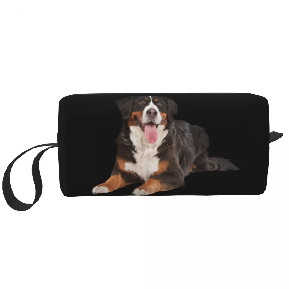 Kawaii Bernese Mountain Dog Travel Toiletry Bag Women Cosmetic Makeup Organizer Beauty Storage  Bags Dopp Kit Case Box