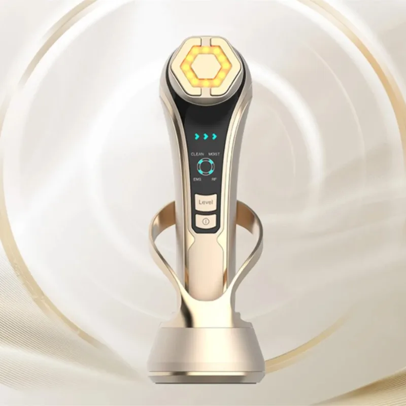 

Массажер для лица EMS с LED-терапией, лифтинг-эффектом, удалением морщин, горячим компрессом, вибрацией 1200 Гц, антивозрастное устройство для ухода за кожей