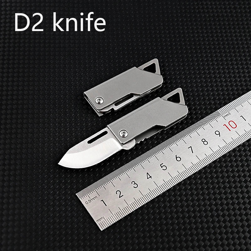 High Hardness D2 Steel Folding Knife Quick Opening Outdoor EDC Camping Tactics Self-defense Tool Fruit Knives Box Open Pocket