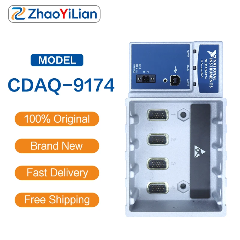 For cDAQ-9174 781157-01 4 Slot USB CompactDAQ Chassis Support C Series I/O Module Data Acquisition System