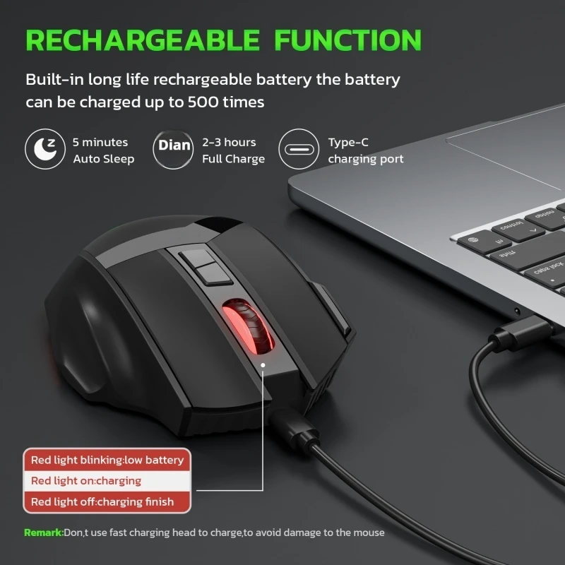 Wlmouse Wireless Rechargeable Bluetooth Dual Mode Silent Gaming Mouse Rgb Color Light Esports Gaming Mouse Gaming Accessories