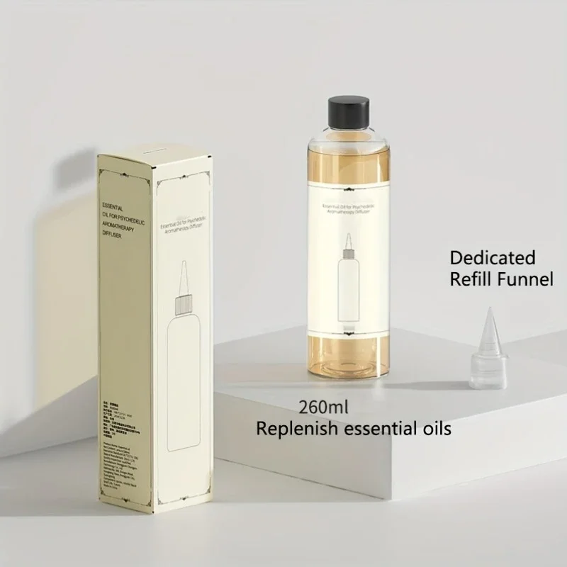 น้ำมันหอมระเหยขนาดใหญ่ 260 มล. สำหรับเติมกลิ่นหอมติดทนนาน ใช้ได้กับเครื่องกระจายกลิ่น เครื่องเพิ่มความชื้น และเครื่องฟอกอากาศในรถยนต์