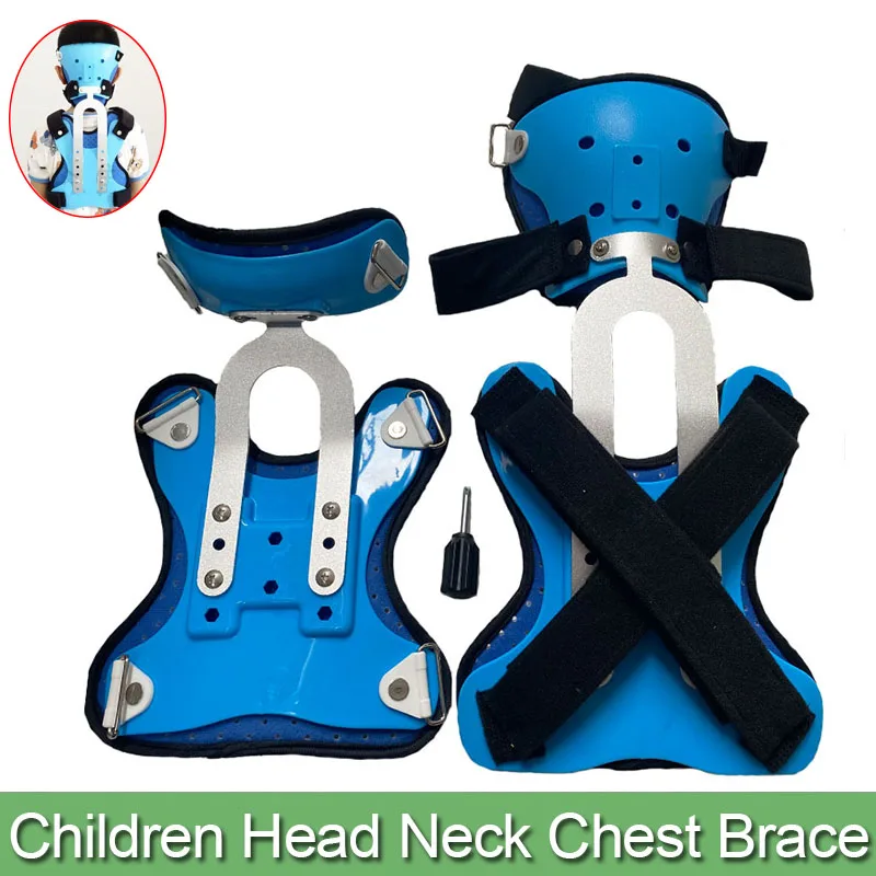 1Set Kids Neck Chest Support Brace for Posture Correction-Neck Push Arthritis-Neck Fracture Orthosis Brace