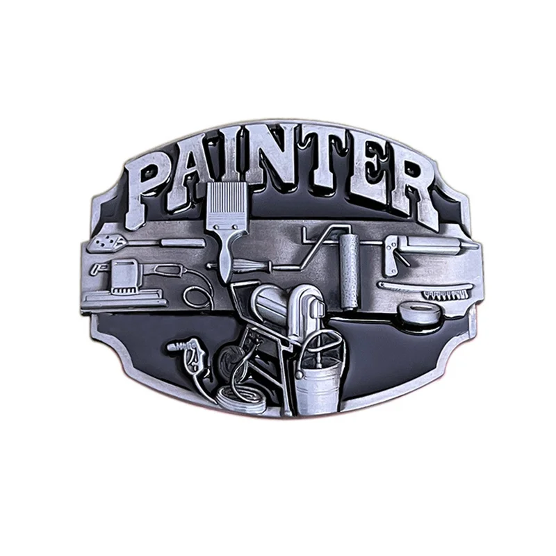 Painter belt buckle Western style European and American