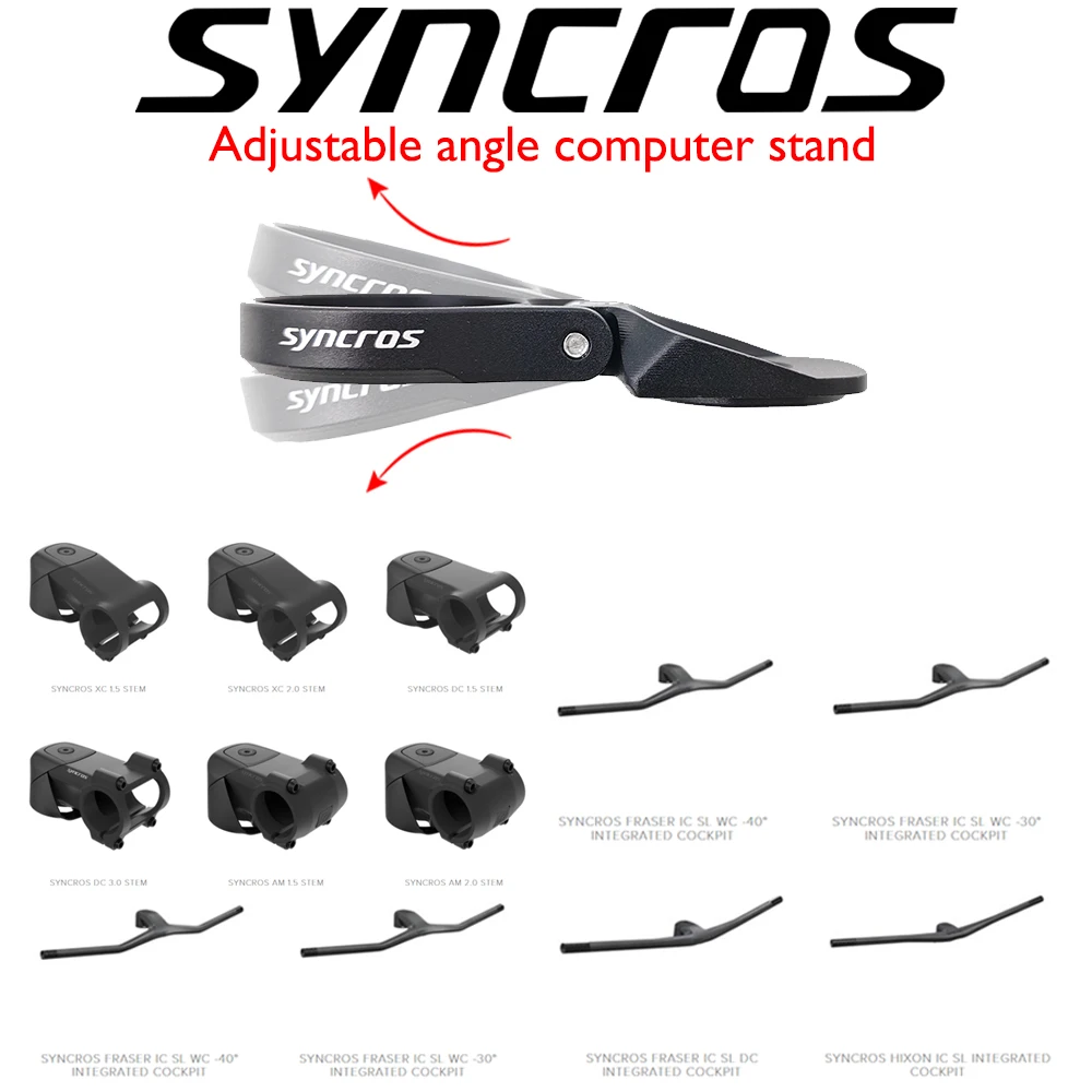 

Syncros-XC Aluminum Alloy Top Cover Computer Bracket for SL, WC, STEM, MTB Bicycle Parts/Integrated Handlebar Computer Bracket