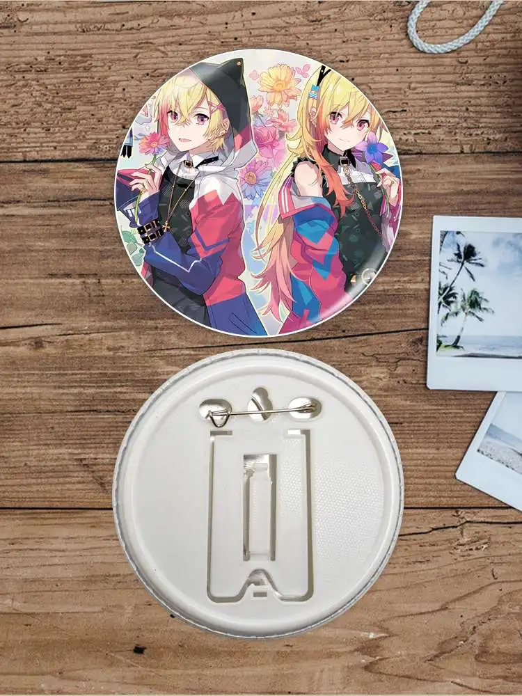 96neko Nico Singer Game Anime Character Soft Button Badge Brooch anchor Peripherals Pin Commemorative Pupil Gift For Friend view 6