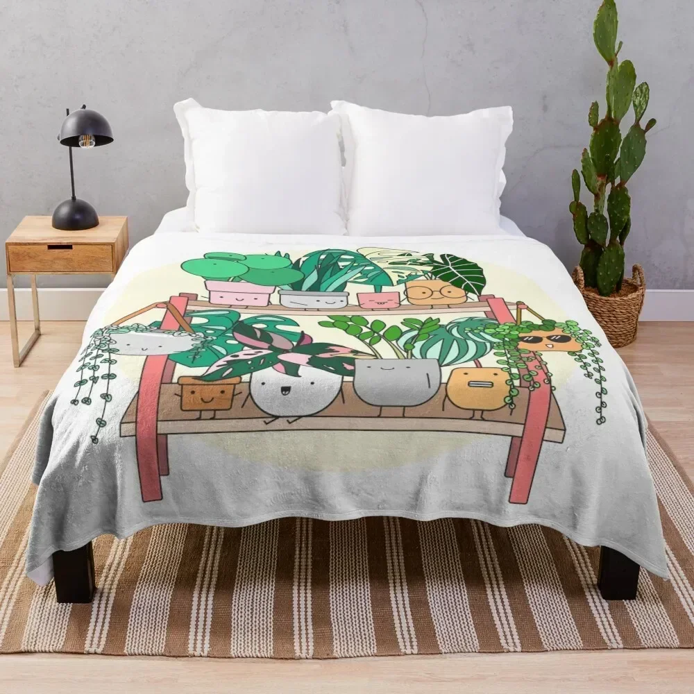 

Little Plant Stand of Joy Throw Blanket Durable Warm Blanket for Daily Home Use