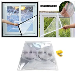 Free Cut Winter Window Seal Film Self Adhesive Thermal Insulation Film DIY Wind Guard Protective Films