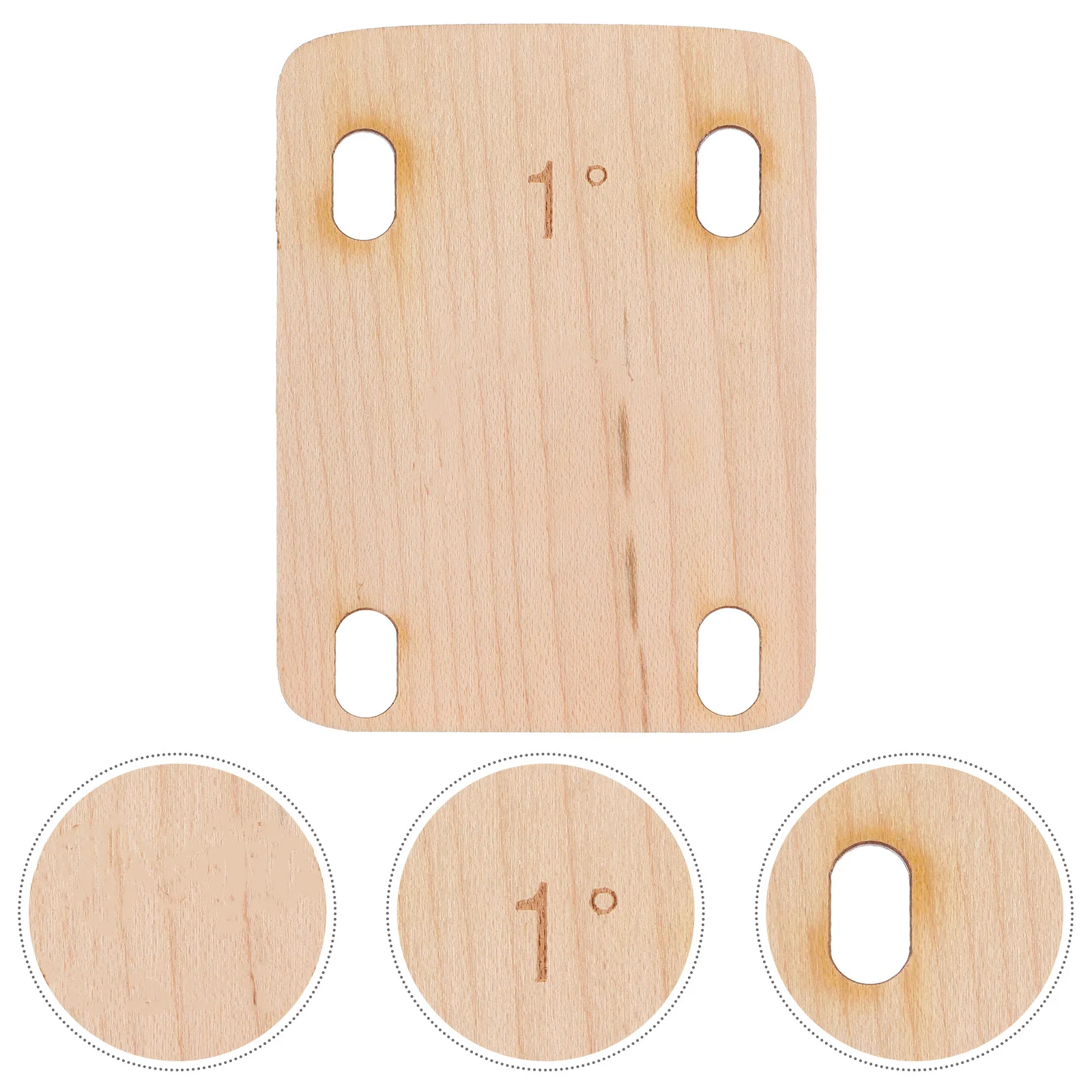 

3pcs Bass Neck Shims Wood 0.5° Replacement Parts Accessories Smooth Durable Guitar Neck Plate Wooden Shims For Guitar Bass