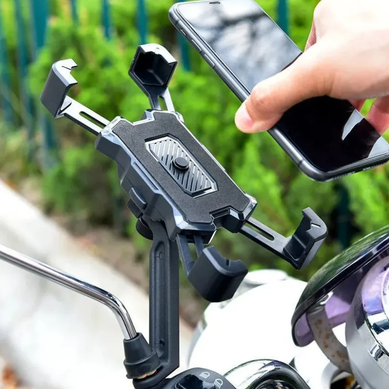 360 degrees Rotatable Electric Bicycle Phone Holder for All Phone Riding MTB Bike Moto Motorcycle Stand Bracket Non-slip Cycling