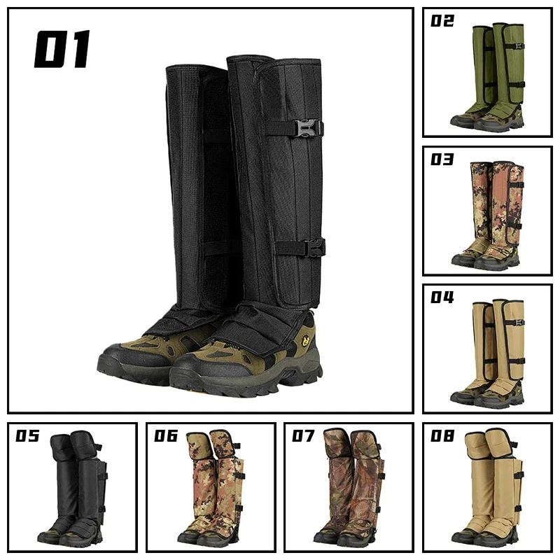 Outdoor Camouflage Leg Gaiters Anti Snake Bite Foot Covers Hiking and Camping Anti Scratch Knee Pads Anti Snow Leg Shoe Covers