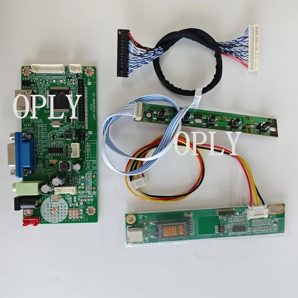 Controller board Audio HDMI-Compatible VGA Kit for LP154WX4-TLE2 LP154WX4 LP154WX5 LTD133EX2X 1280x800 Panel LED LCD Screen DIY