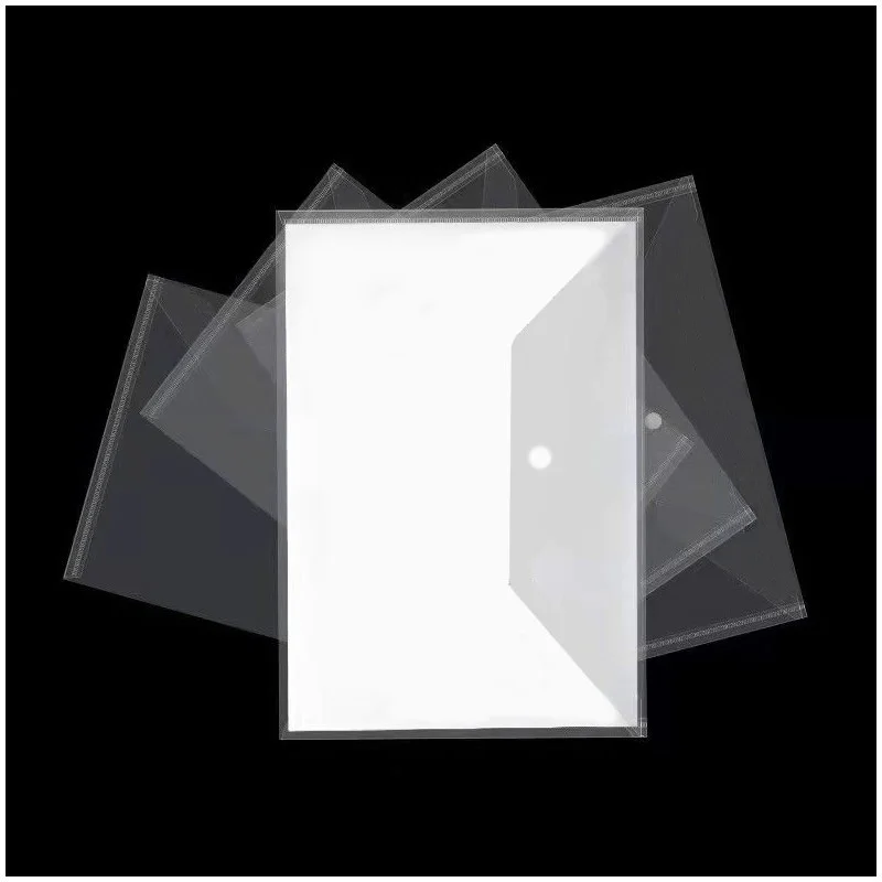 A5 Folder Bag 10-50Pcs Transparent Plastic Water Resistant File Holder File Paper Office Supplies Documents Sheet Protectors