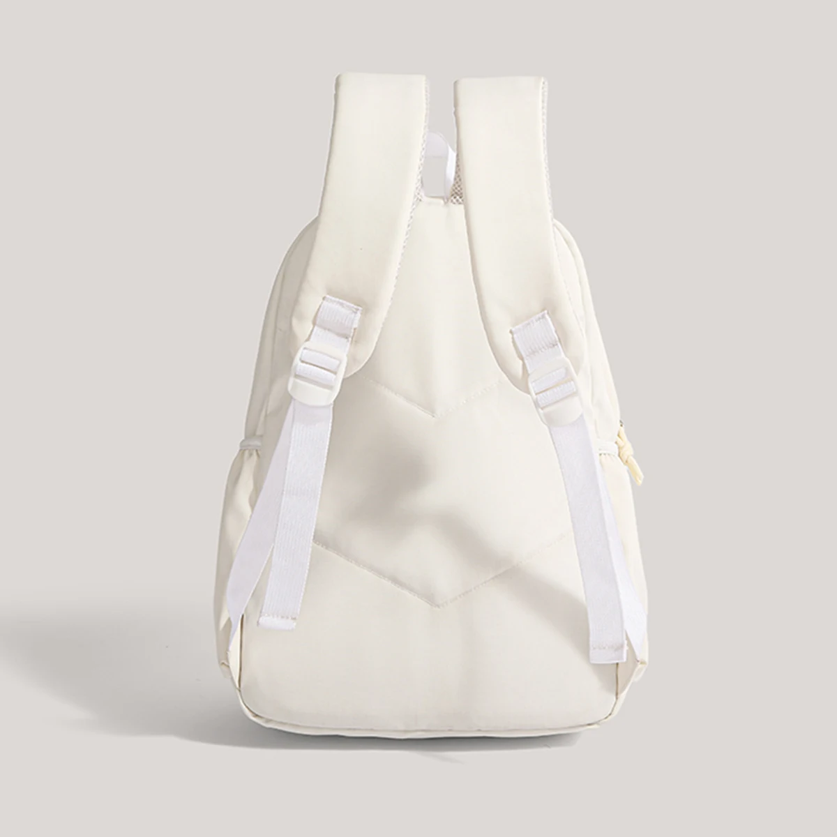 حقيبة ظهر لموسم العودة إلى المدرسة، حقيبة كتب مبطنة بلون سادة مع منظمة متعددة الجيوب، أشرطة قابلة للتعديل وسحاب للاستخدام اليومي #5