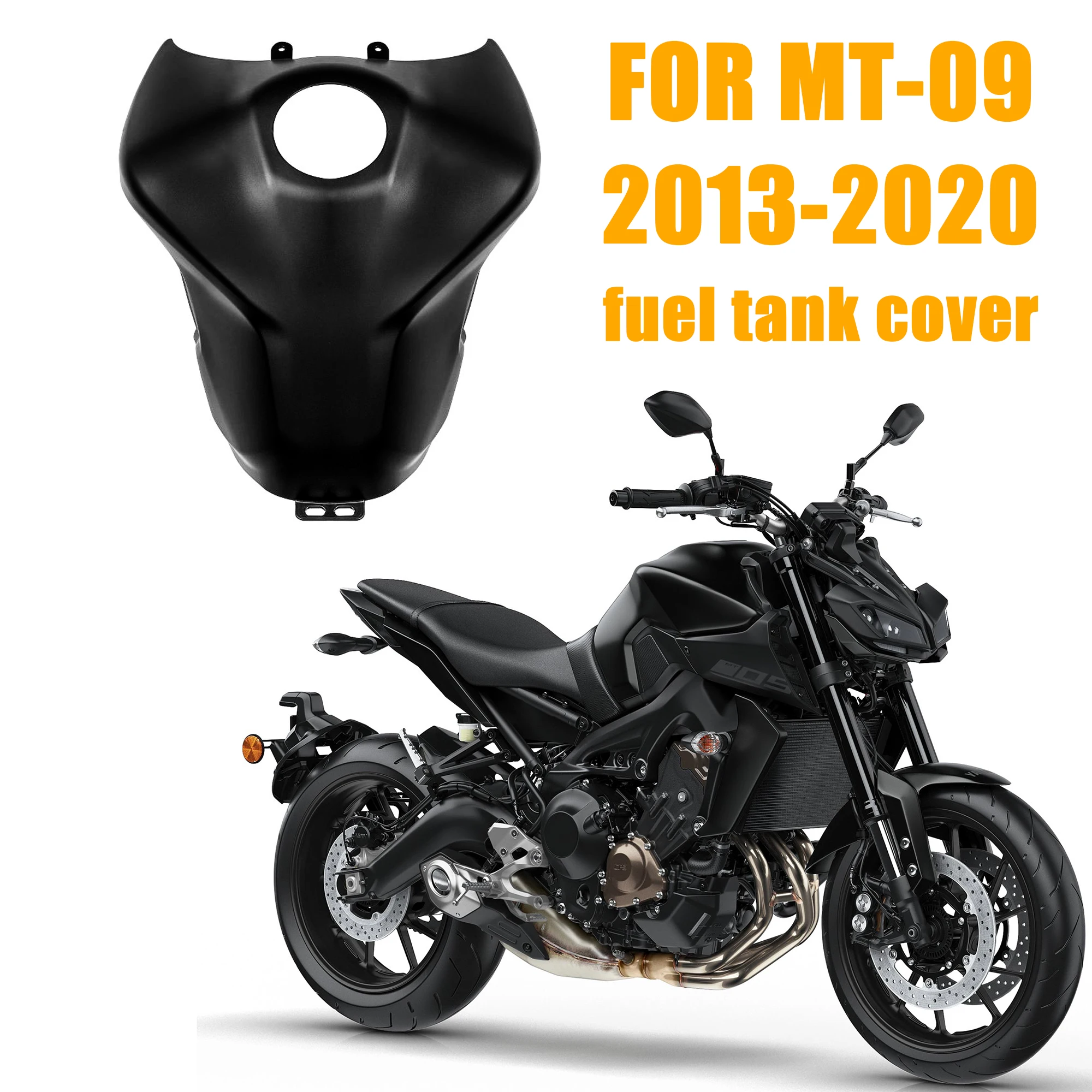 For Yamaha MT-09 MT09 2013-2020 Fuel Tank Cover, Motorcycle Gas Tank Fairing Protector Cowl Accessories