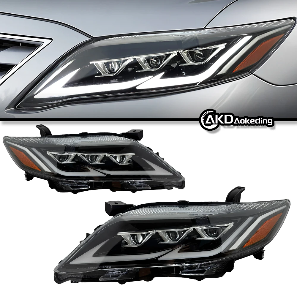 Car Lights For Toyota Camry Headlight Projector Lens 2009-2012 Dynamic Signal Head Lamp LED Headlights Drl Automotive