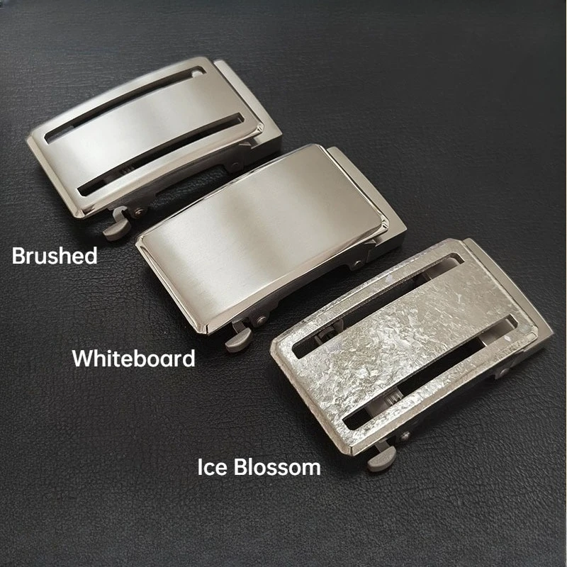Pure Titanium 35/38mm Wide Toothless Auto Buckle Belt Head Titanium Metal Anti-allergy Rustproof Men Belt Buckle Trigger Buckle