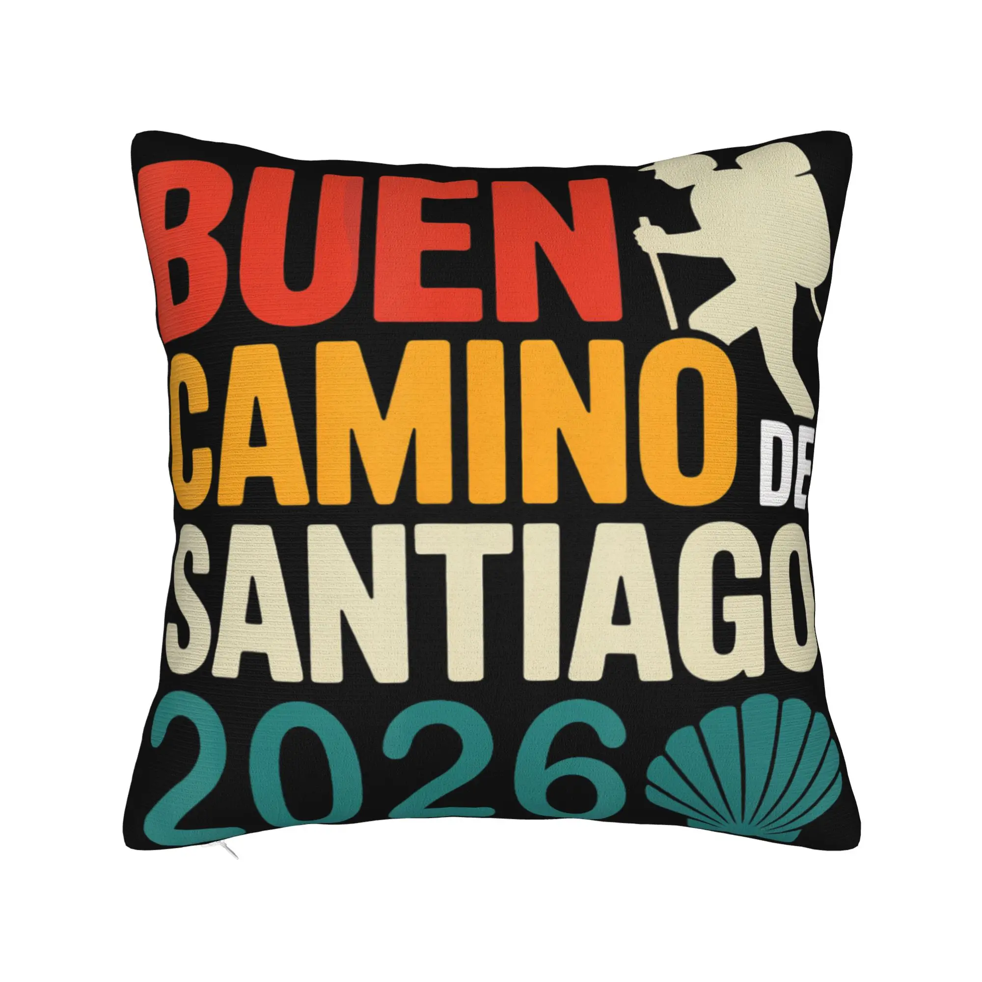 Decorative Pillow Cover Camino de Santiago 2026  Stuff Home  Throw Pillow Case Cover Drop Shipping Multiple Sizes