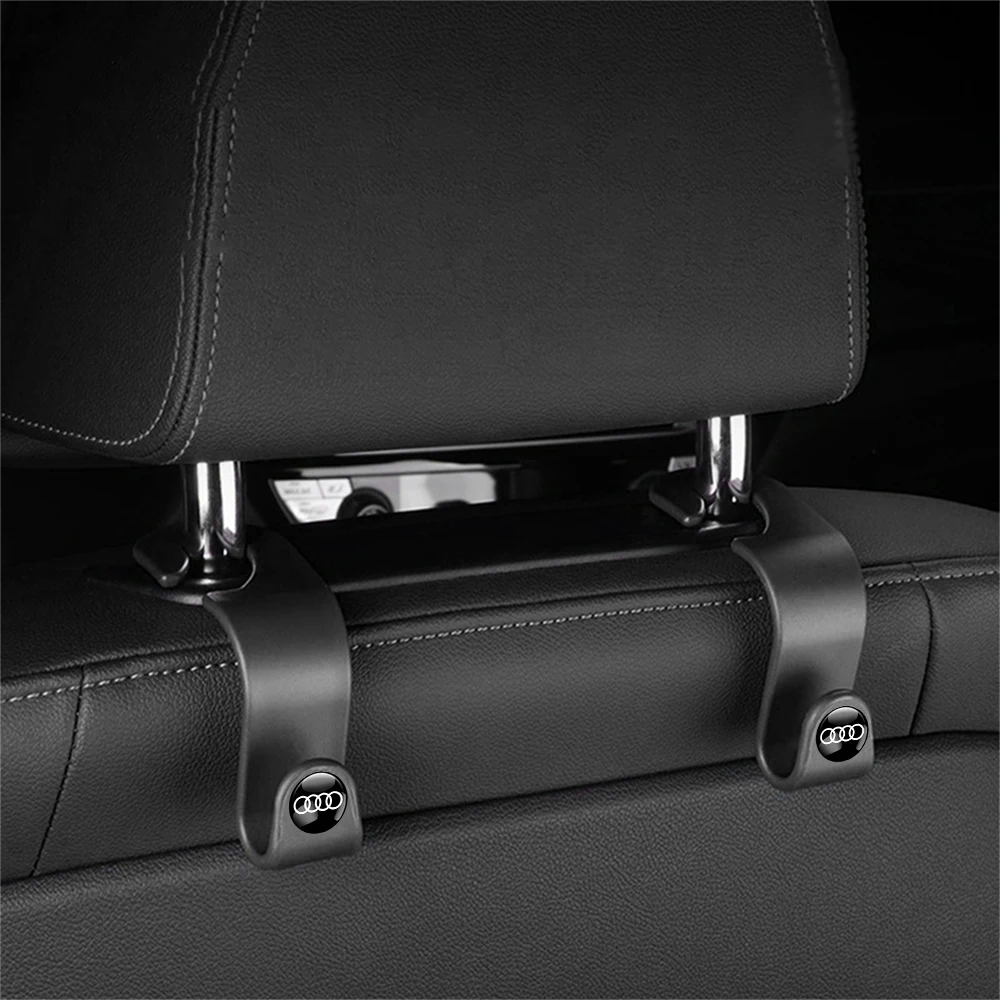 4Pcs ABS Car Seat Back Hook Hanger Car Storage Accessories Car Valve for Audi Sline RS Quattro A4 B9 A3 8V B6 8P Q2 B7 Q3 A6 C7 view 6