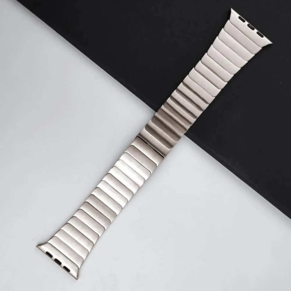 Stainless Steel Strap for Apple Watch Band Ultra 49mm 45mm 41mm 44mm 40mm 42mm 46mm Metal Link Band for iWatch 10 9 8 7 6 5 4 SE
