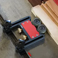 Adjustable Woodworking Feeder Bearing Feeding Roller Feather Loc Board Multi-purpose Anti Rebound Safety Pushing Auxiliary Tool
