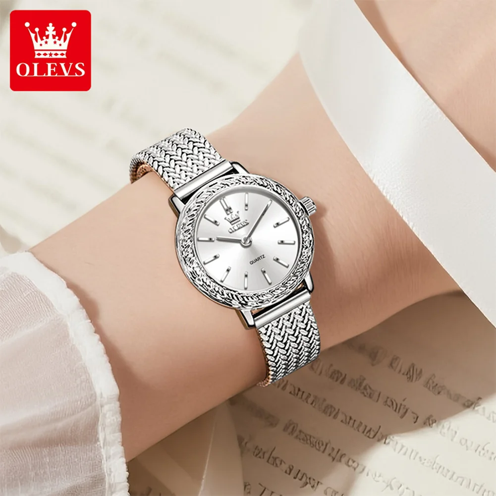 OLEVS 5643 Women Watch Original Simple Watches For Women Quartz Watch Waterproof Luminous Gifts For Women Reloj Mujer
