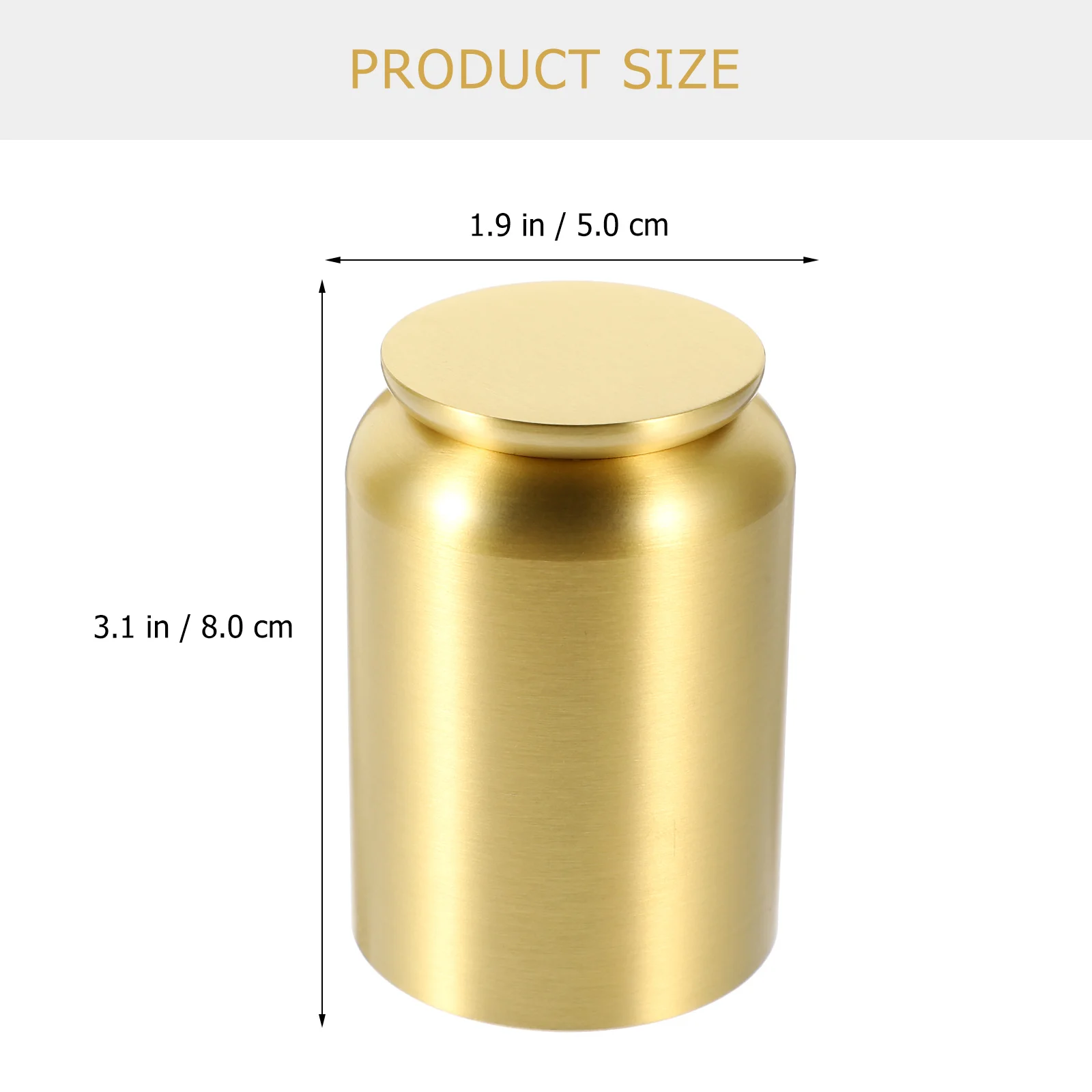 Copper Tea Canister Tea Pot Snacks Container Jar Coffee Storage Jar Airtight Sealed Tank Copper Bean Storage Tank Holder