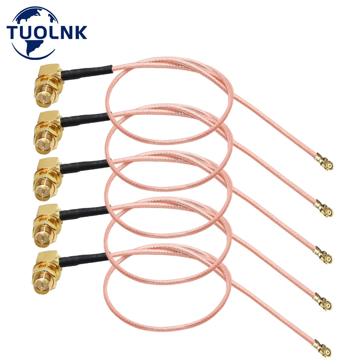 

RP-SMA to U.FL Coax Cable UFL IPX IPEX to RP SMA Female Right Angle Pigtail Coaxial Low Loss Cable Antenna Cable 5PCS