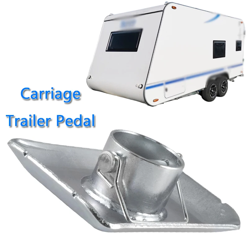 For 2-Inch Diameter Pipes Capable Of Supporting 2000 Pounds Sturdy Trailer RV Caravan Carriage Trailer Pedal Jack Foot