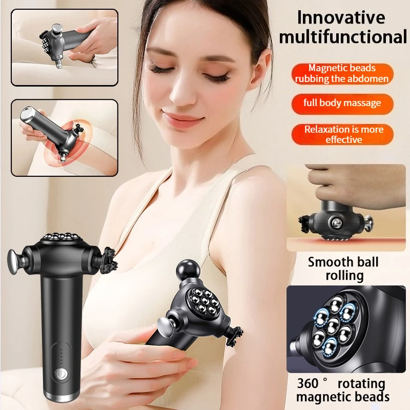 

Многофункциональный высокочастотный электрический трехголовочный мини-пистолет для фасции для домашнего использования, портативный профессиональный фитнес-расслабление мышц