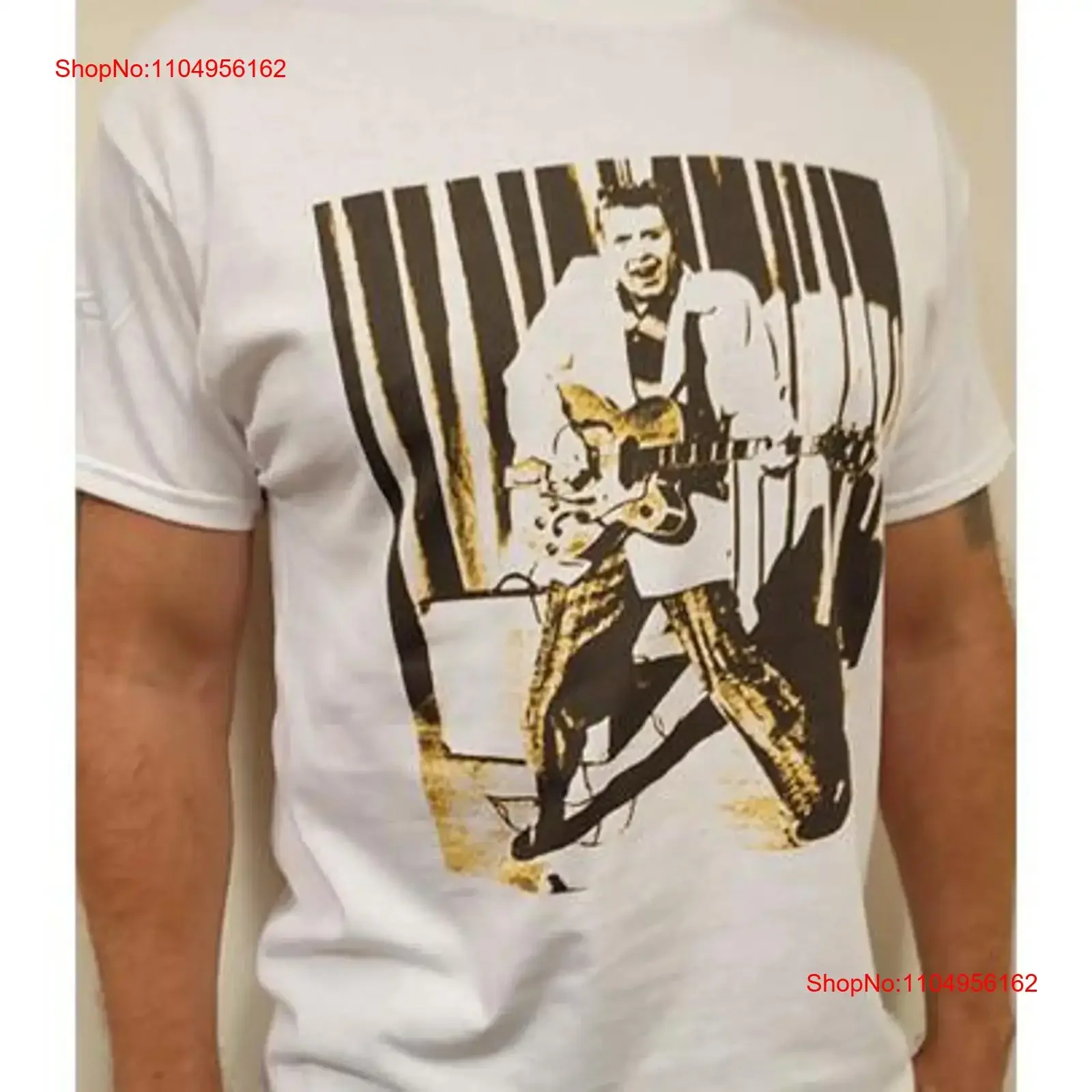 

Eddie Cochran T Shirt Retro Style White 081 vintage Washed graphic Top For Everyday Wear Unisex Stylish designer clothes