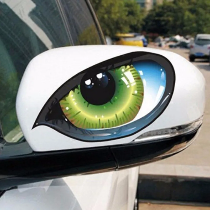 

Автомобильные наклейки, 3D стерео, светоотражающие кошачьи глаза, автомобильная наклейка, креативная наклейка на зеркало заднего вида, универсальные глаза, наклейки высокого качества
