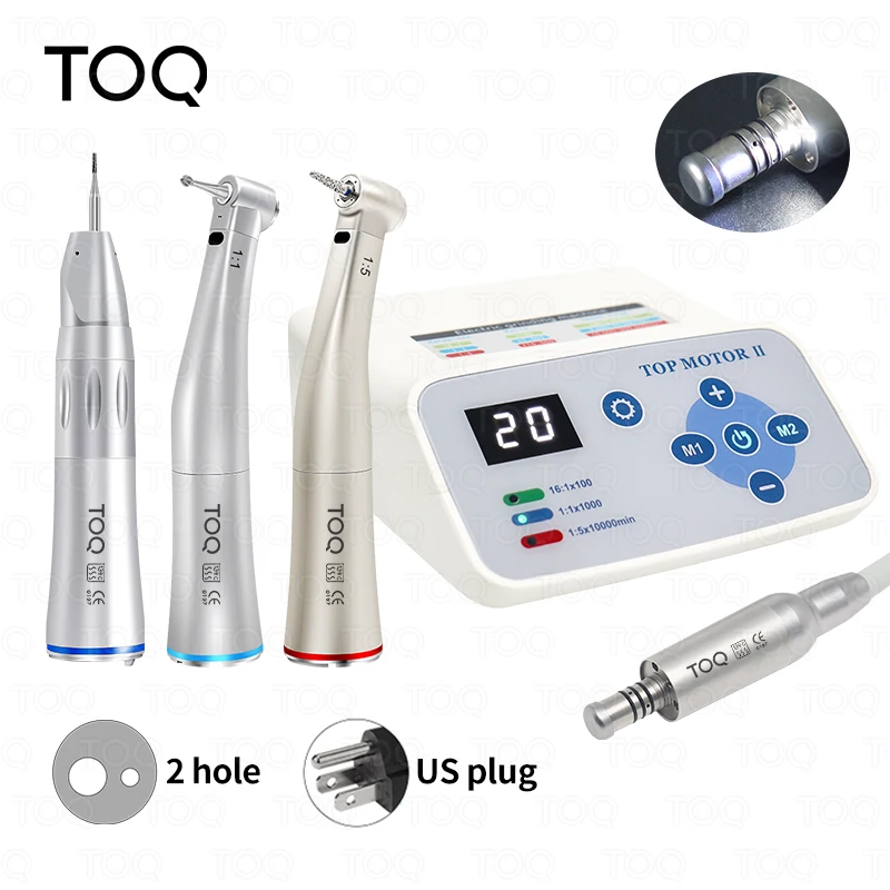 Dental Bürstenlosen Led Micro Motor Elektrische Maschine Set Interne Wasser Spray E-typ Contra Winkel Handstück Klinische Ausrüstung