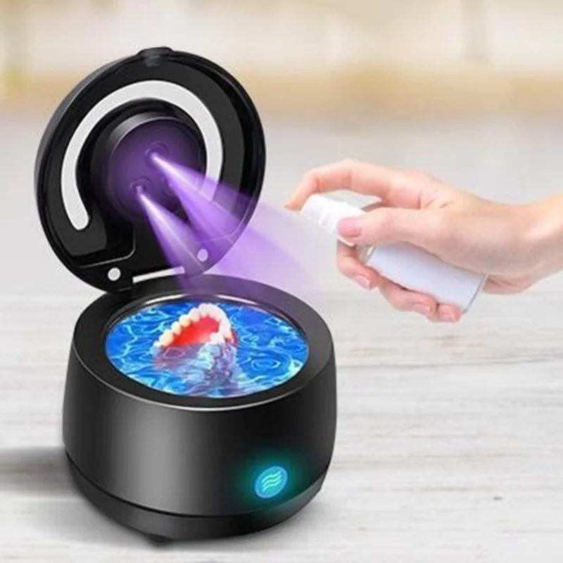 

Retainer Cleaner Powerful Portable Dentures Cleaner UVC Professional Jewelry Cleaning Machine For Home Travel