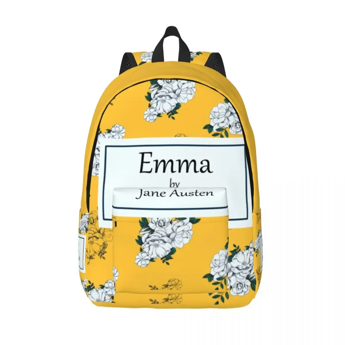 Emma By Jane Austen Canvas Backpack for Women Men Water Resistant College School Pride and Prejudice Bag Printing Bookbags