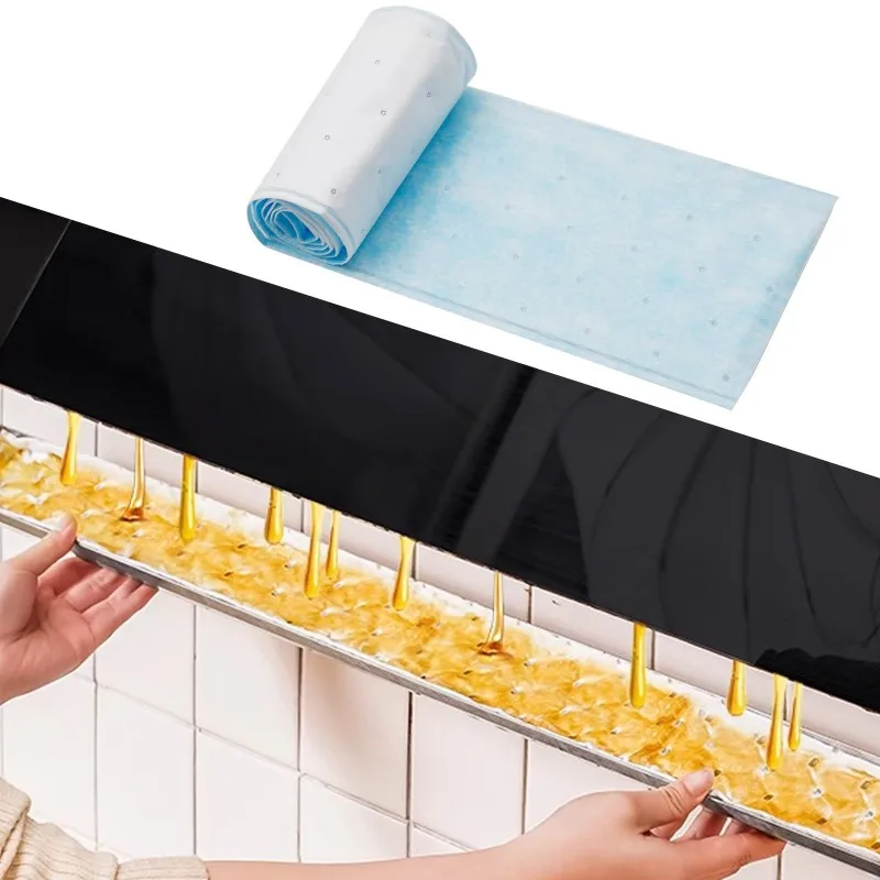 A26F-Oil-Absorbing Cotton Strips(Thickened), 20Pcs- For Range Hoods, Kitchen Oil-Filters Mats, Oil Trays, Filter Boxes, Leak-Pro