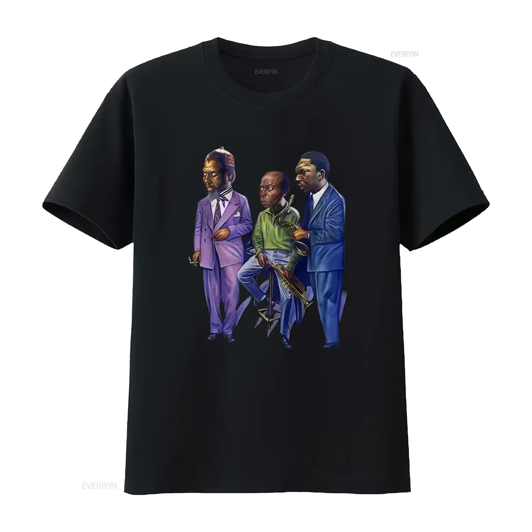 Miles Davis and the Modern Jazz Giants Thelonious Monk John Coltrane T Shirt for Lovers vintage Washed Slightly streetwear