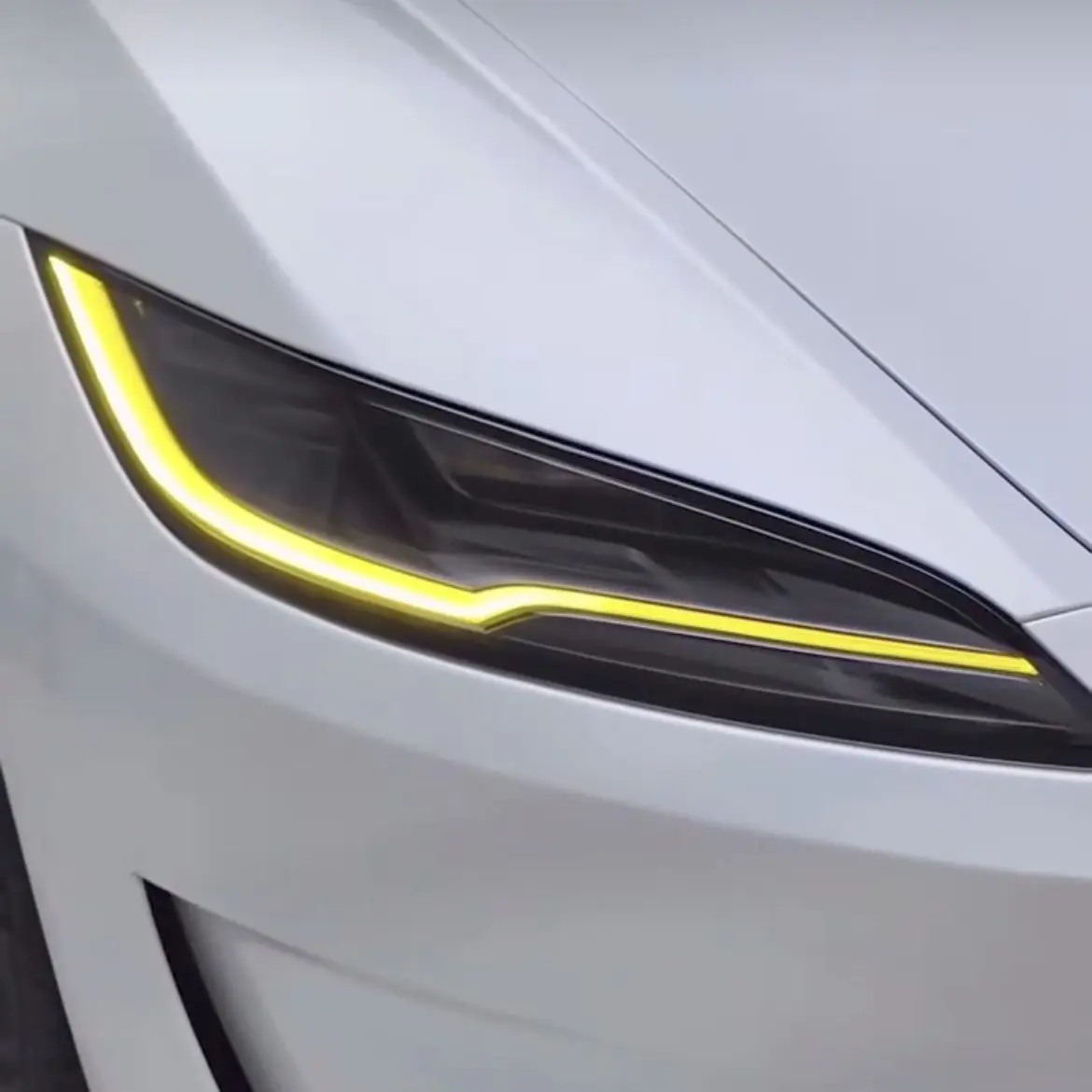 Luce di marcia diurna bianca Schede LED gialle per 2024 2025 Tesla modello 3 Modulo faro DRL Blu Rosso Non-RGB