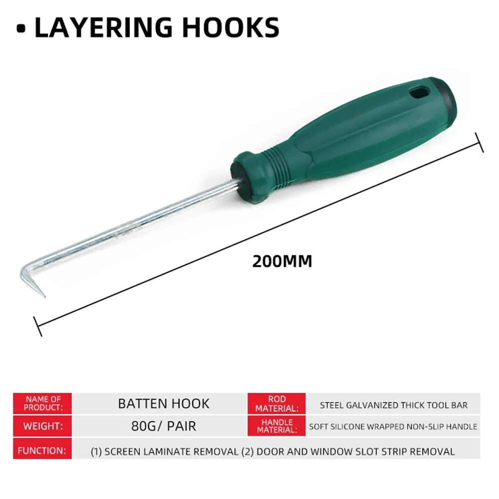 3IN1 Rubber Rolling Wheel Tools Wooden Handle Spline Roller For Renovator Window Installation Screen Door Household Hand Tool