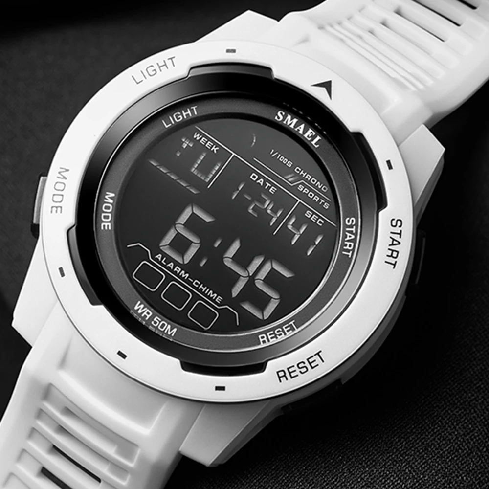 Men\'s Luminous Digital Watch LED Chronograph Alarm Sports Electronic Wrist Watch Adolescent students