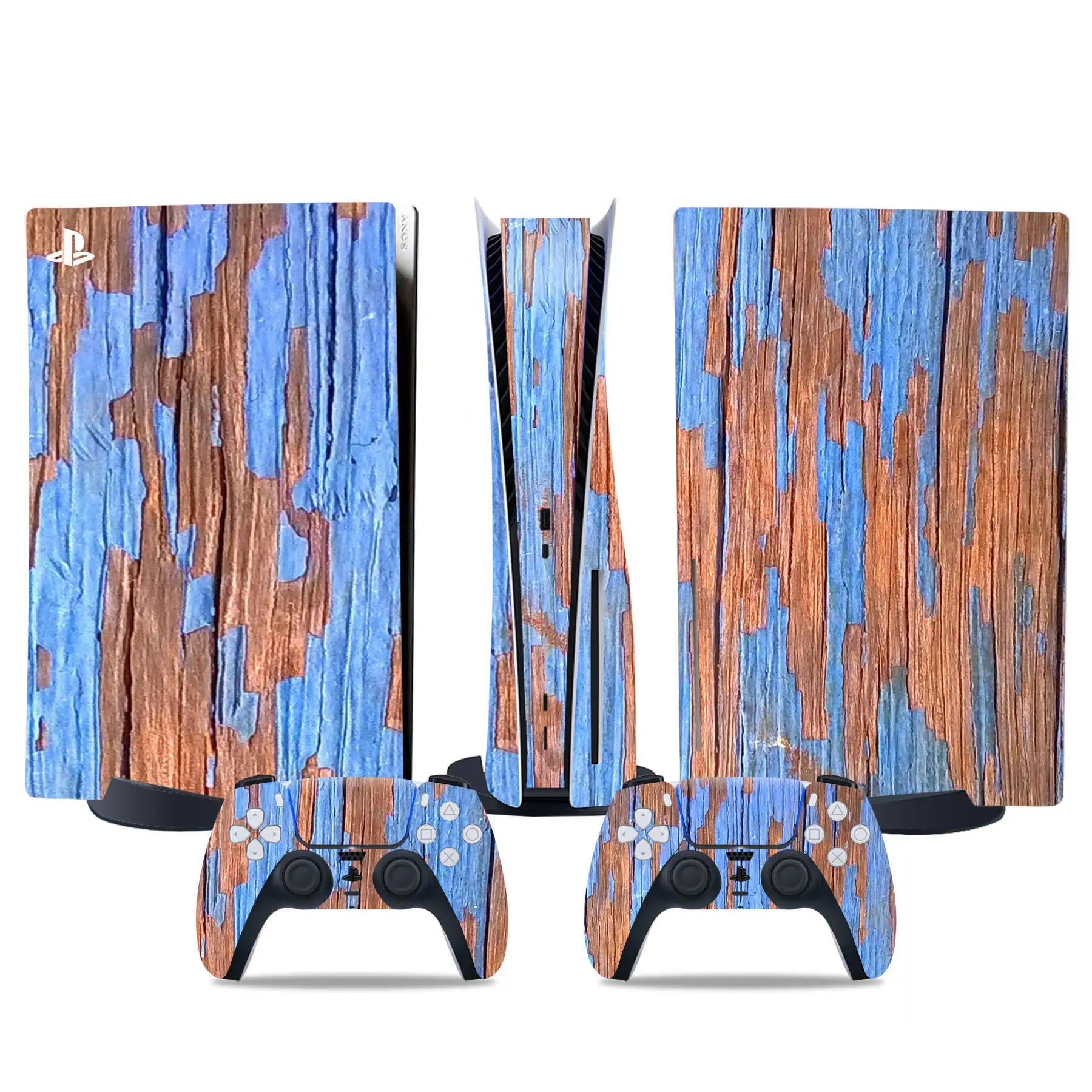 Минималистичные деревянные цвета для PS5 — современные обертывания для консолей