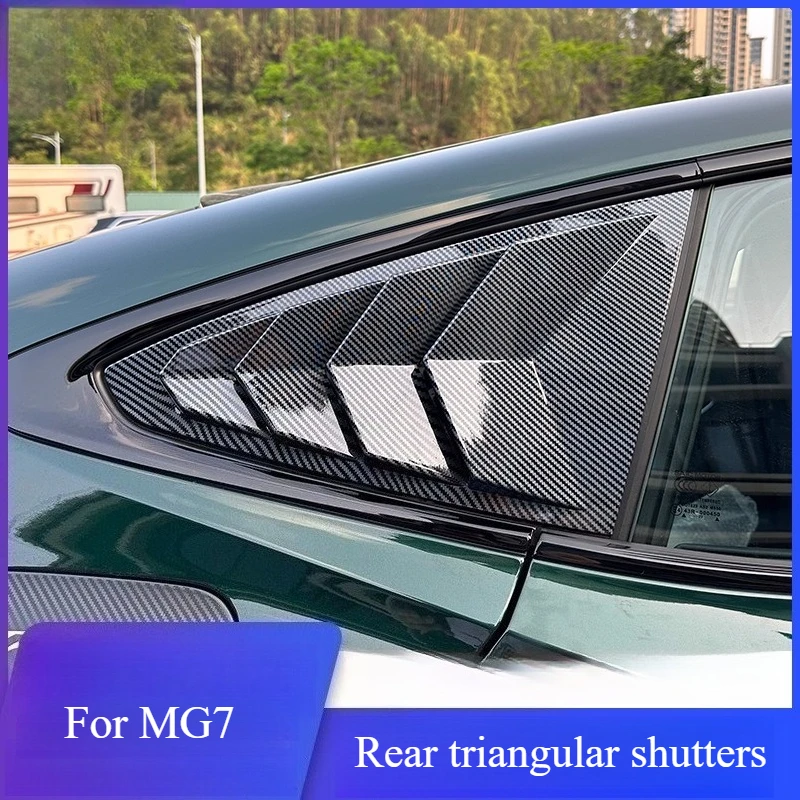 

Для новых жалюзи MG 7, модифицированное специальное заднее треугольное окно, внешний вид, украшение, стеклянная наклейка Mustang