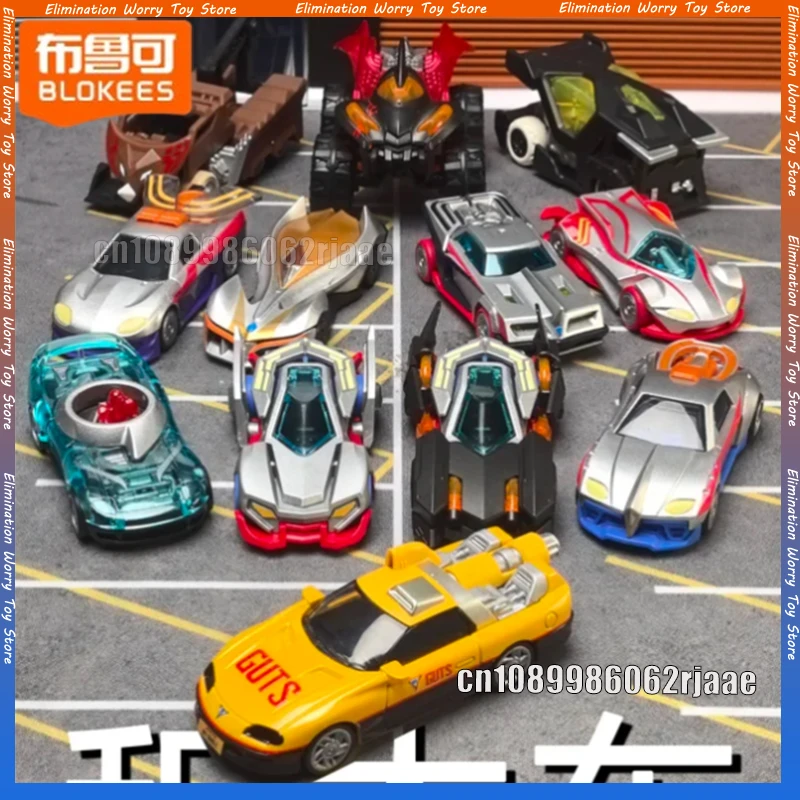 

BLOKEES Ultraman C01 Galaxy Drive Zero Tiga Building Toy Block Car Assembly Model Collect Toys Desktop Decoration Birthday Gift