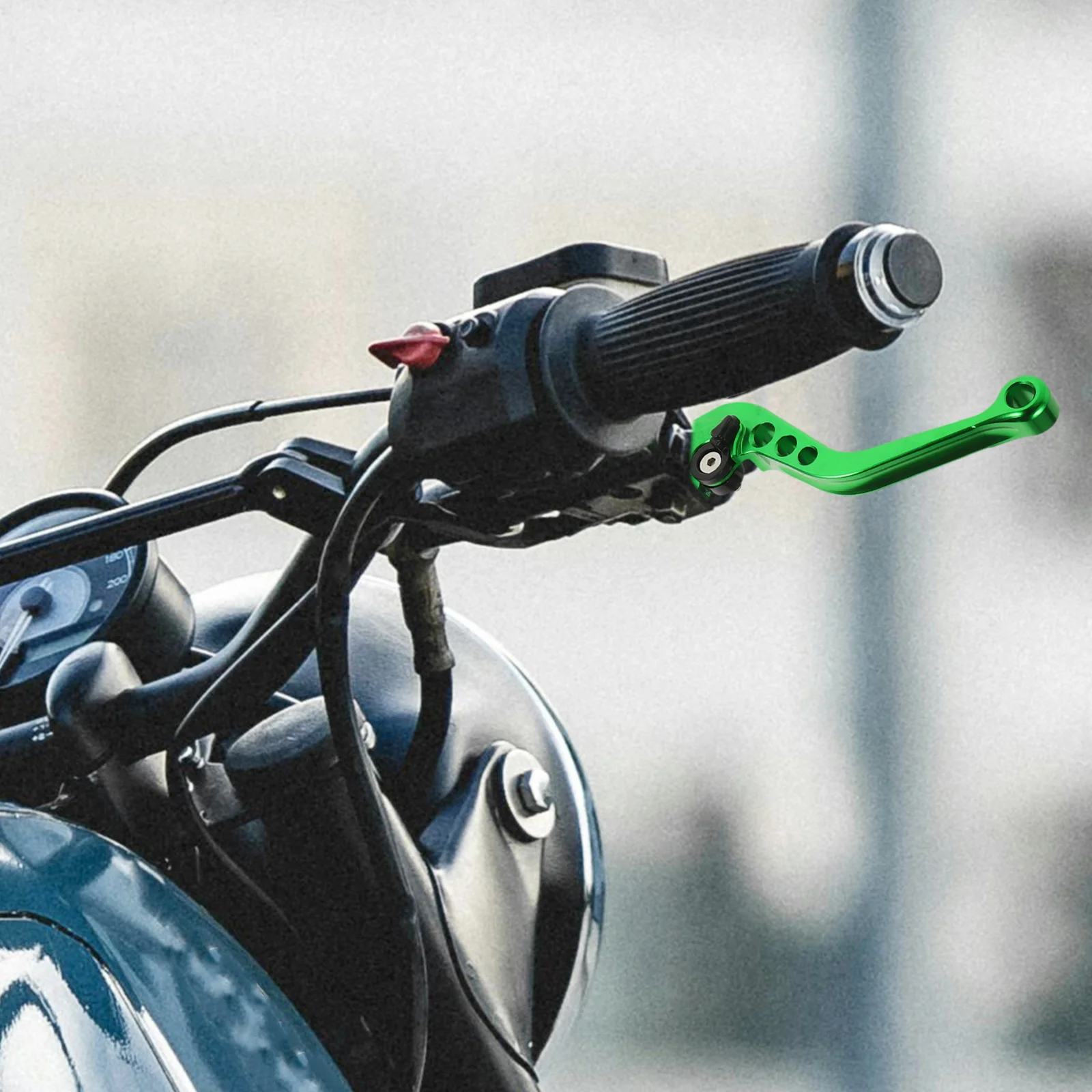 

2Pcs Motorcycle Brake Clutch Lever Set Aluminum Precision Engineered for Electric Bike Brake Levers Stylish Handle Lever