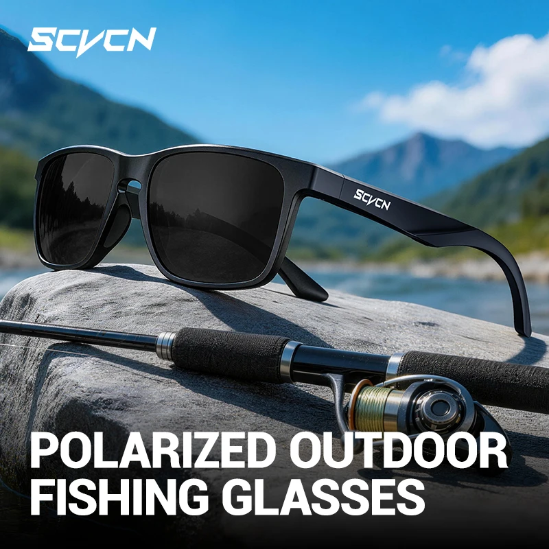 SCVCN HD Polarized Fishing Sunglasses Anti-Glare Glasses Out
