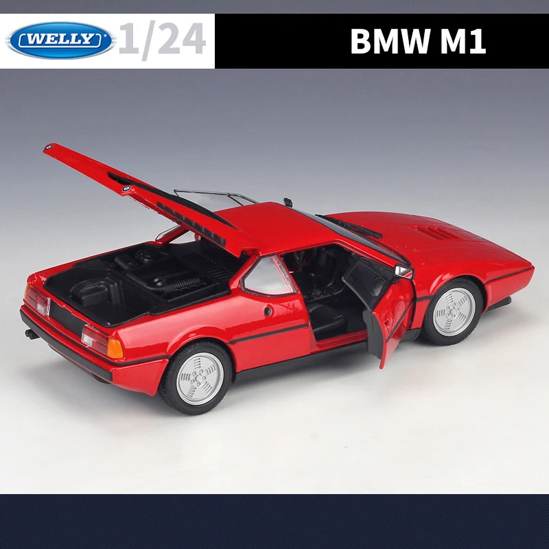 WELLY 1:24 BMW M1 alliage voiture moulé sous pression et véhicules jouets modèle de voiture Miniature échelle modèle de voiture jouet pour les enfants
