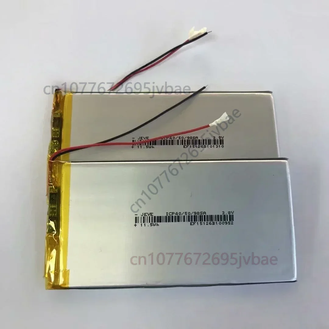 Replacement 405098 Polymer Li-Po Battery 3100mAh 3.8V High Voltage for Mobile Phones & LED Lights