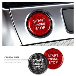 Interior Motor Start Stop Botão Capa Etiqueta, Fibra De Carbono, Estilo Do Carro, Audi A4, A3, A6, C8, A5, Q5, Q7, Q3, RS3, RS4, S5, S6, a6L, A4L